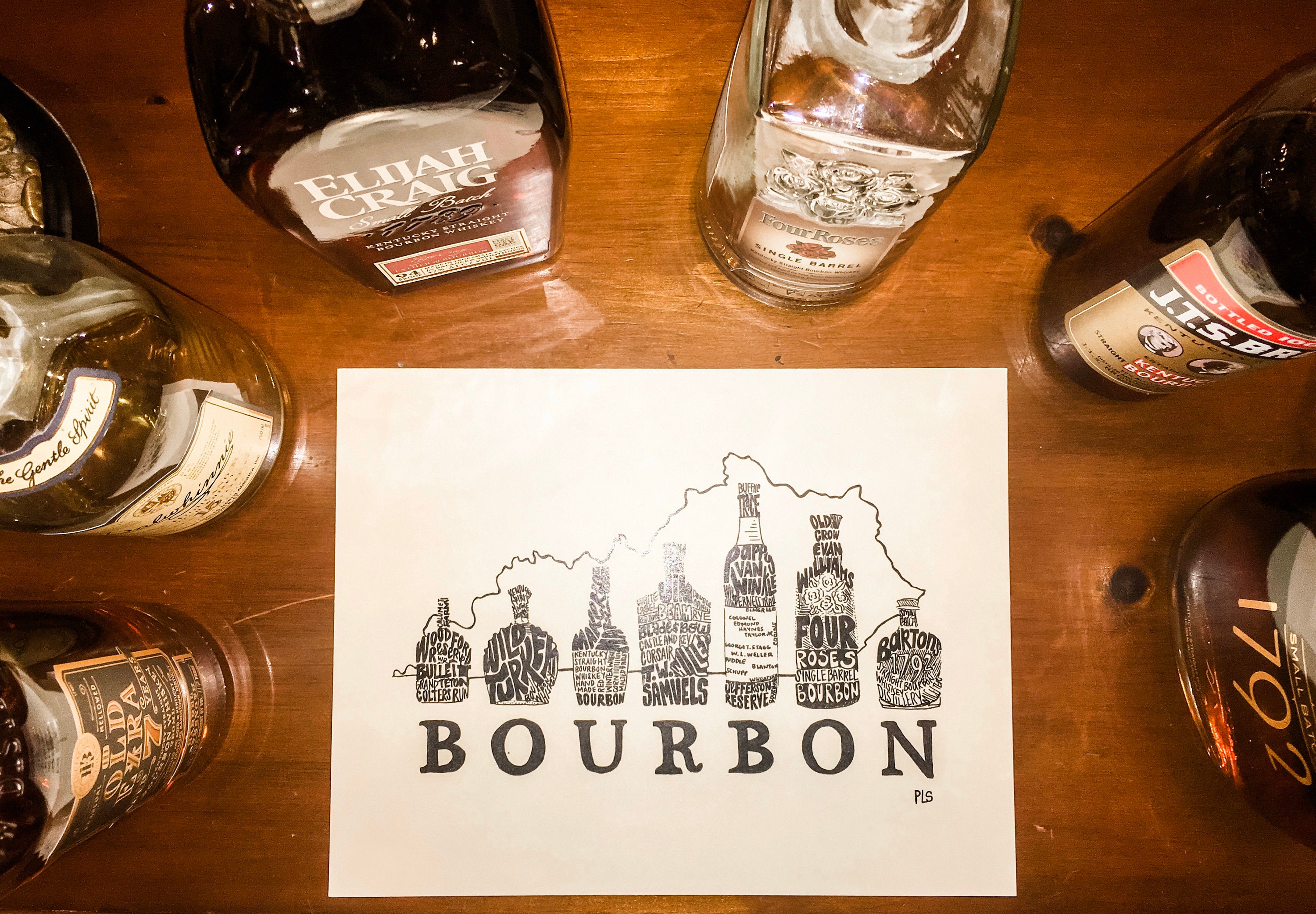  Blanton's Bourbon Watercolor Wall Art Print Posters - Kentucky  Bourbon Trail- Great for Bar, Restaurant, Man Cave, Bourbon Collector - 8 x  10 UNFRAMED : Handmade Products